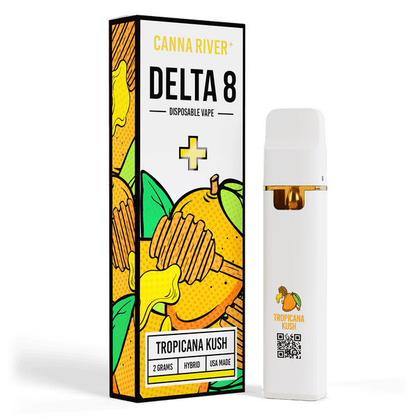 D8 Disposable Vape Canna River Delta 8 THC Tropicana Kush 2 Grams / 1 Unit