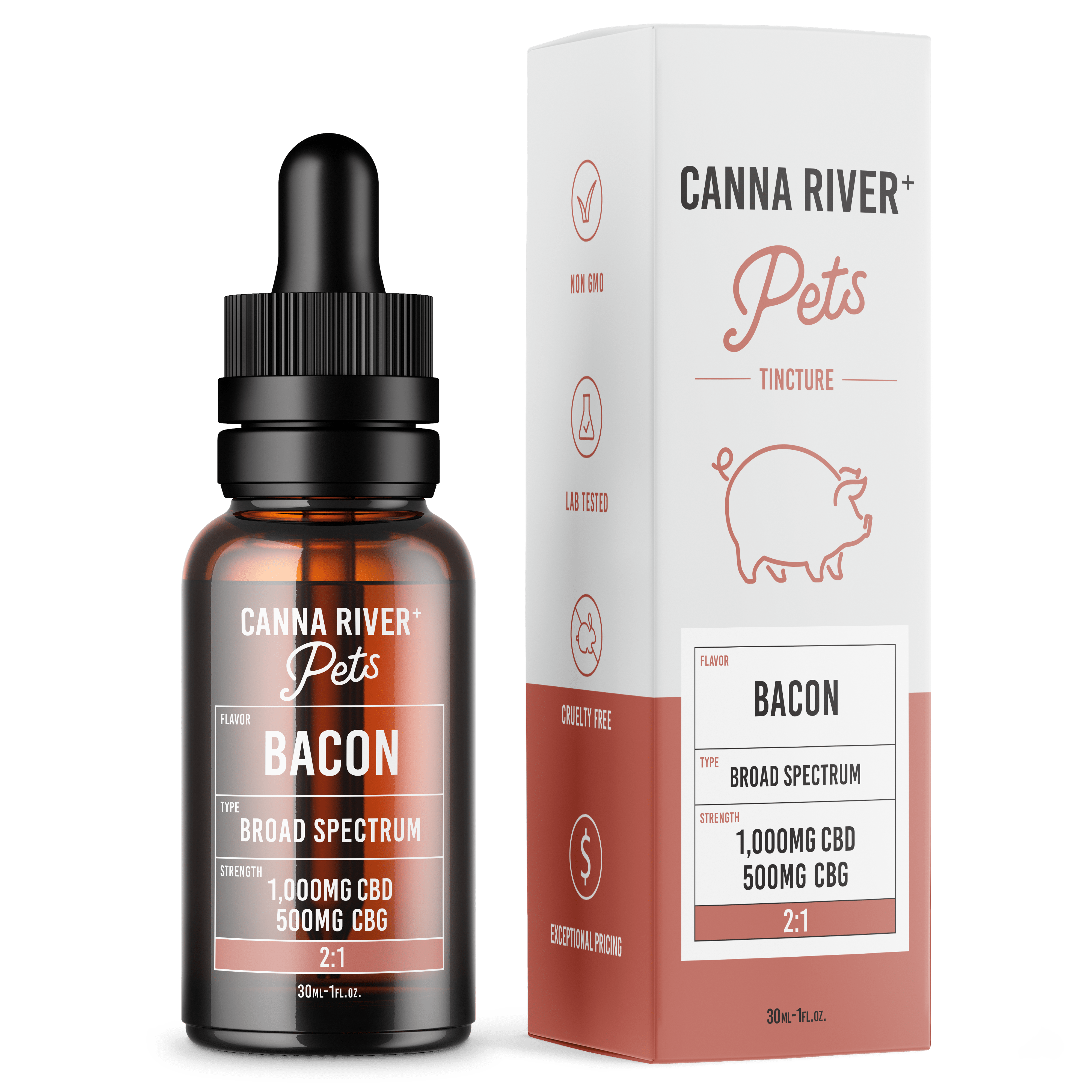 CBD For Cats & Dogs | Broad Spectrum Pet CBD Oil Tincture | Canna River